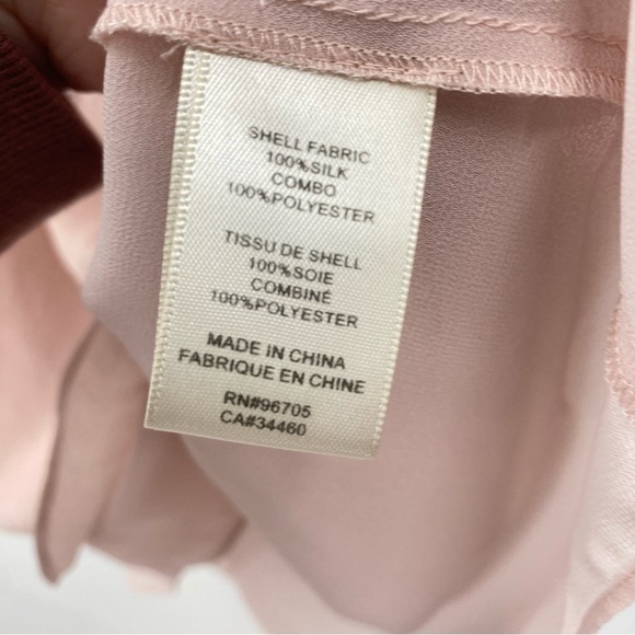 Rebecca Taylor Pink Silk Layered Embellished Y2K Tank Top Size 6 - Picture 4 of 6